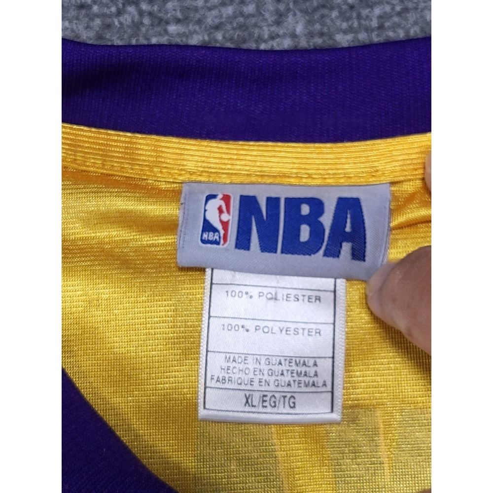 NBA Kobe Bryant #24 LA Lakers Jersey Gold Purple Men's XL 2-Sided Basketball - Picture 5 of 12